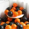 Andere evenementenfeestjes 103PCS Halloween -thema Orange Black Polka Dot Latex Pompoen Bat Ghost Foil Balloon Garland Arch Kit voor horrorfeestdecoratie Q231010