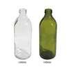 Bouteille d'huile d'olive en verre, ronde, carrée, 250 ml à 1000 ml, Convient pour la cuisine et autres lieux, stockage et fraîcheur, Barbecue extérieur, facile à transporter