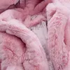 Jackets Baby Girls Warm Winter Coats Thick Faux Fur Fashion Kids Hooded Jacket Coat for Girl Outerwear Children Clothing 2 3 4 6 7 Years 231009