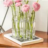 Vazen Scharnierende Bloem Glazen Vaas Reageerbuis Creatieve Plantenhouder Hydrocultuur Container Woonkamer Kantoor Eettafel Bloemen Home Decor 231009