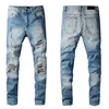 Designer Sommer Herren Jeans Vlss Casual Markendesign Slim-Bein-Hosen Modefähige Motorradhose Hose S Größe 29-40292a