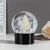 Decorations CClassics Snow Globe With Christmas Tree Inside Car Decoration Crystal Ball Special Novelty Christmas Gift with Gifts Box LT564