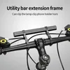 Cykelgrupper 20 cm Cykelstyrning Utökad konsolmonteringsfäste Datorhållare Support Rack Alloy Stand Double Frame Clip 231010