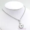 Tutta la collana con bottoni a pressione in cristallo AB Collana con pendenti a scatto intercambiabili Misura 18mm Bottoni a pressione Gioielli fai da te Bijoux Collier245C