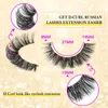 9 paires de faux cils en vison D Curl, légers, naturels, extensions de cils entrecroisés, doux, réutilisables, confortables, sans cruauté envers les animaux