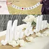 Outros suprimentos para festas de eventos Decorações de peças centrais de casamento 1 conjunto de madeira branca Mr Mrs Carta Ornamento para festa de casamento Decoração de sinal de boas-vindas Q231010