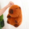Poupées en peluche Kawaii dessin animé Chubby Capybara jouet réaliste peluche oreiller moelleux peluches poupée doux enfants jouets cadeaux 2535 cm 231009