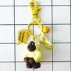 Porte-clés mignon orang-outan poupée porte-clés PVC belle pour les femmes étudiant porte-clés voiture anneau sac pendentif bijoux cadeau