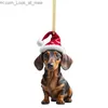 Andra evenemangsfestleveranser Cartoon Cute Dog Pendant Halloween Christmas Hanging Tree Car Interior Home Decoration Gift Ryggsäck Prydnad Q231010