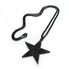 Chains Chain Necklace Necklaces Collar Kettingen Jewelry Ghosts With Black Sweater Drill Pentagram 2023