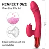 Powerful G Spot Rabbit Vibrator for Women with Tongue Licking Clitoris Stimulator Heating Dildo Adults Goods Sex Toys for Female