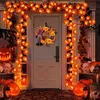 Altri articoli per feste per eventi Foglie d'acero Stringhe di luci Ghirlande di foglie Alimentato a batteria Autunno Ringraziamento Halloween Casa Camino Porta Decora Q231010