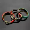 Braccialetti serpente moda Italia Braccialetti unisex con cuori rossi Braccialetti in pelle in acciaio inossidabile Regali per gli amanti con Box260F