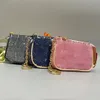 Designer avtagbar kosmetisk påse mynt handväska designer mode kvinnors nyckelpås korthållare cles mini dragkedja arrangör plånbok