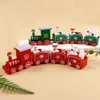 Kerstdecoraties Plastic Christmas Train Kerstdecoraties voor Home Xmas Navidad Noel Gifts Kerst ornament Jaar 231009