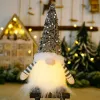 Рождественский гном, плюшевые светящиеся игрушки, домашние рождественские украшения, новогодняя блестящая игрушка, рождественские украшения, подарки для детей 10