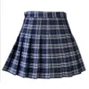 Saia de saia casual saia meninas de cintura alta plataforma um uniforme de moda de linha com shorts internos 231009