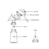 Breastpumps Manual Breast Feeding Pump Original Manual Breast Milk Silicon PP Milk Bottle Nipple Function Breast Pumps Postpartum Supplies 231010