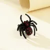 Pierścień Solitaire Creative Gothic Black Spider Pierścienie Zwierzęta Zabawne Halloween imprez