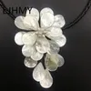 Chokers LJHMY Elegant Excellent Mother of Pearl Flower Necklace Crystal Beads White Sea Shell Boho Necklace for Women Bib Stylish Gift 231010