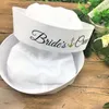 Berets Wedding Bridal Party Hats z zasłoną Bride Bridesmaid/Bride kapitan kapitan na pachelorette prysznic