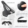 Bike Saddles WEST BIKING Bicycle Saddle Comfortable Bike Seat Wear-resistant PU Leather Hollow Road Bicycle Parts Cycling Saddle Bike Cushion 231009