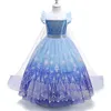 Платья для девочек Uporpor Frozen Princess Elsa LED Light Up Dress для девочек Детская одежда для косплея Вечеринка Снежная королева Карнавальное рождественское платье для выпускного вечера 231010