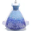 Robes de fille Uporpor Frozen Princess Elsa LED Light Up Robe pour filles Enfants Cosplay Party Vêtements Snow Queen Carnaval Noël Robe de bal 231010