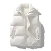 Gilets pour hommes hiver hommes polaire chaud veste sans manches décontracté solide gilet épais mode col montant gilet à glissière vêtements d'extérieur 231010