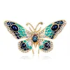 Pins, Brooches 2021 Mti Color Enamel Ainmal Brooches For Women Peacock Bee Butterfly Hedgehog Owl Flamingo Parrot Crystal Brooch Pins Dhai5