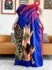 Ethnic Clothing Style Abaya For Women African Fashion Print Stitching Dress Islamic Turkey Long Skirt Dubai Middle East Ladies