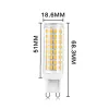 10W 1100LM G9 LED AC100V-265V sans scintillement 124LED S ampoule SMD2835 PC céramique lustres lumière blanc chaud blanc éclairage LED lampe LL