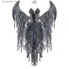 Thema Kostüm Hot Sale Dark Fallen Angel Come Halloween Cosplay Kostüm mit Flügeln Q231010