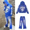 Y2k Hellstar sweat à capuche survêtement concepteur homme femme pantalon à manches longues coton marque de mode sweats à capuche ensemble Kiss Me Im a