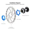 Cykel derailleurs toopre centerlock till 6 håls adapter nav center lås omvandling bult skiva broms rotor cykeltillbehör 231010