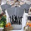 Andra evenemangsfest levererar 2st halloween rörligt skelett falska mänskliga skalle ben halloween party hem bar dekor Haunted House Horror Props prydnadsleksak Q231010