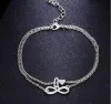 All-match Vintage 26 Letter Anklet Bracelets Female Initial Heart Infinity Charm Bohemian Friend Jewelry Gift Ankles Bangle for Women Girls