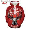 Frauen Pullover 2022 Neue Ankunft Weihnachten Hirsch 3D Gedruckt Hoodie Winter Freizeit Frohes Neues Jahr Rundhals Pullover L231010