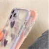 Cell Phone Cases Clear Case For iPhone 11 15 Plus 12 13 14 Pro Max XS X XR 6 7 8 SE 2020 2022 Fundas Cute Love Heart Soft Shockproof Cover 231010