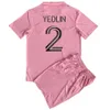 23 2024 Inter Miami CF Kids Kit Soccer Jerseys Yedlin Mota Higuain Home Away 3rd målvakt Special Edition Football Shirt Gregore Child Kort ärm 6666