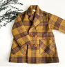 Coat Kids Winter Grid Jackets SP Brand Girls Woolen Doublebreasted Baby Boy Long Trench Lapel Child Outerwear Plaid Wool Coats 231009