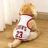 ملابس ألعاب الكلاب للحيوانات الأليفة الصيفية الرياضية الصيفية لكرة السلة جيرسي كات سترة شبكة تنفس تشييرت لأزياء كبيرة صغيرة