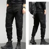 Pantaloni da uomo Pantaloni da uomo Traspiranti Cargo a vita media con coulisse elastica Fascia alla caviglia Vestibilità ampia Tasche multiple Multitasche