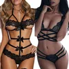 Lingerie sexy Donna Biancheria intima erotica Babydoll Indumenti da notte Teddy Sexi Lenceria Porno Costumi Lingerie di pizzo Set Abito esotico281V