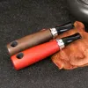 New Style Colorful Natural Wood Smoking Handpipes Herb Tobacco Filter Cigar Mouthpiece Tips Portable Innovative Removable Cigarette Hand Holder Pipes