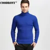 Suéteres de mujer COODRONY invierno grueso cálido suéter de cachemira hombres cuello alto suéteres para hombre Slim Fit Jersey hombres clásico prendas de punto de lana Pull Homme 231009