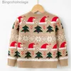 女性のセーター2023クリスマスセーターoネックプリント鹿のノベルティ醜いクリスマスセーターユニセックスボーイズガールズロングスリーブニットセータージャケット2310101010