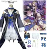 Tema Costume Anime Gioco Honkai Star Rail Herta Set parrucca cosplay Come Genius Society Abito donna Lolita Halloween Uniforme Carnevale Q240307