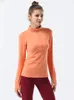 Jaquetas femininas Mulheres Feminino Esportes Ao Ar Livre Secagem Rápida Manga Comprida Alta Elastic Stand-Up Collar Tops para Fitness Running