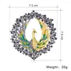 Broches cindy xiang vintage esmalte grande pavão broche pinos para mulheres criativo strass bonito animal pássaro acessórios jóias233s